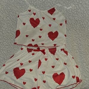 Womens Pajama Sets Ribbed Crop Cami Top and Elastic Waist Shorts